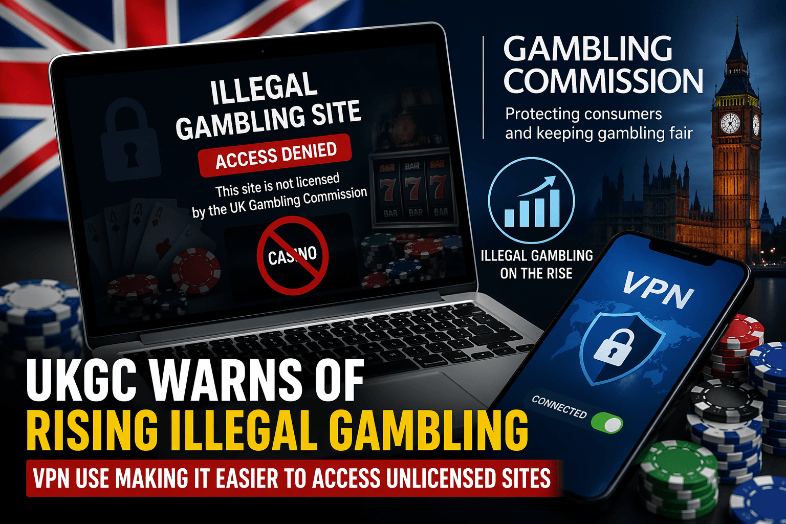 UKGC News on Illegal Gambling through VPN Use