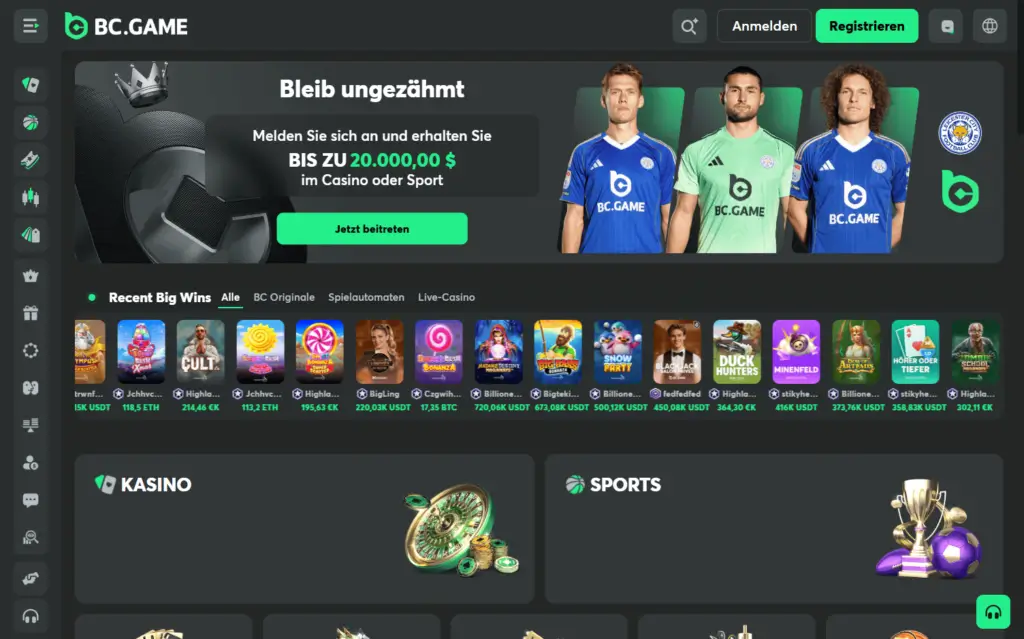 BC.Game Deutschland Casino Homepage