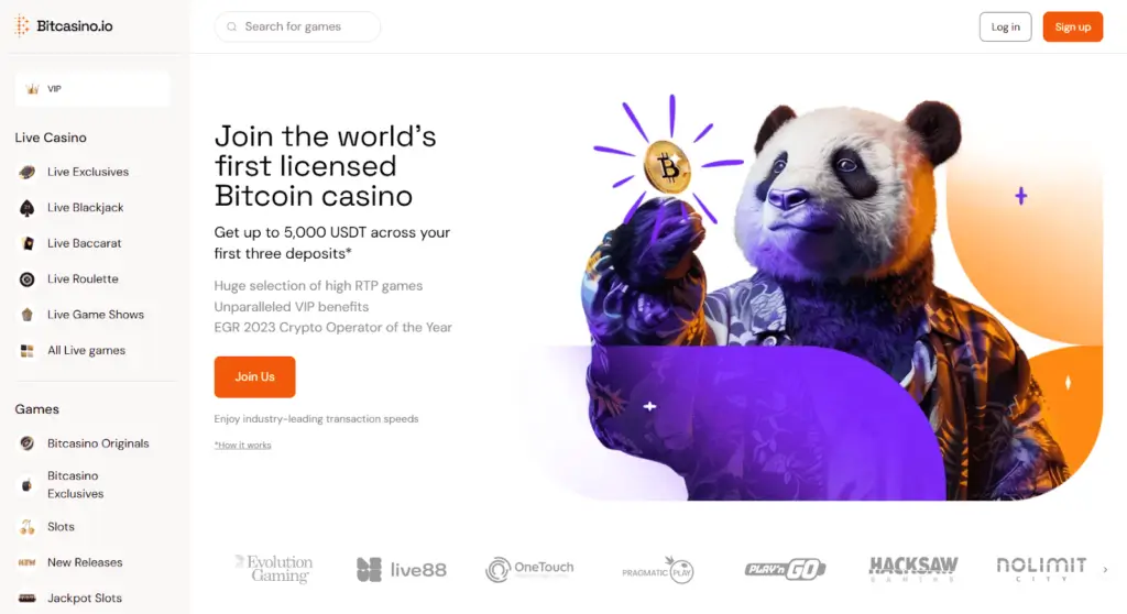 Bitcasino Deutschland Casino Homepage