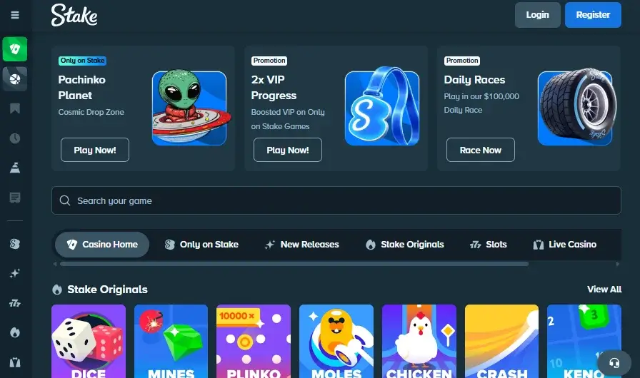 Stake.com - Social Online Casino with Strong Community