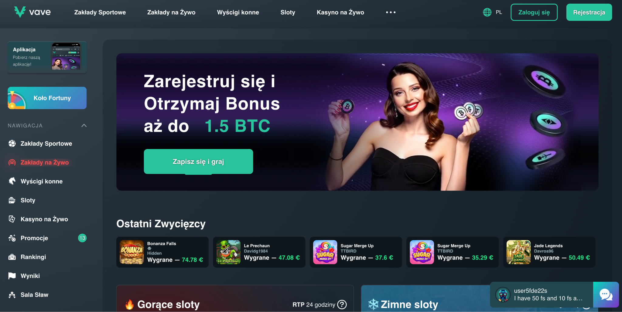 Vave kasyno USDT